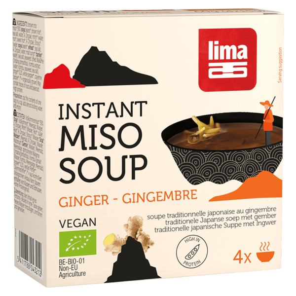Lima Økologisk instant misosuppe ingefær