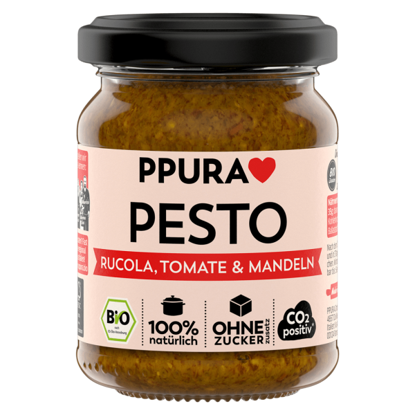 PPura PPura økologisk pesto rucola, tomat, mandel