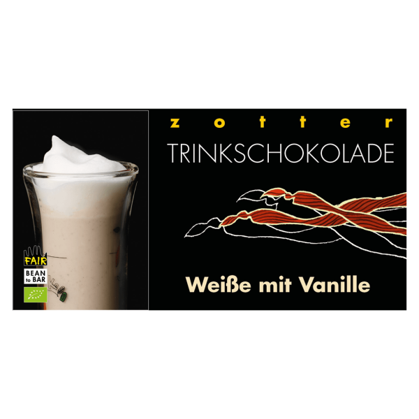 Zotter Økologisk drikkechokolade - hvid med vanilje