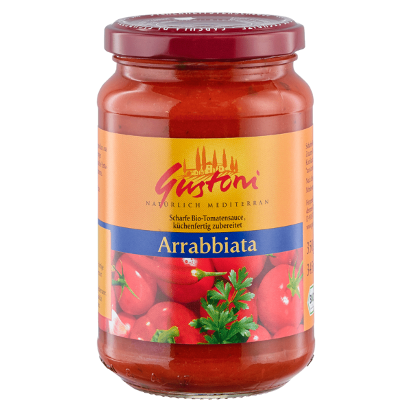 Gustoni Økologisk krydret tomatsauce, Arrabbiata