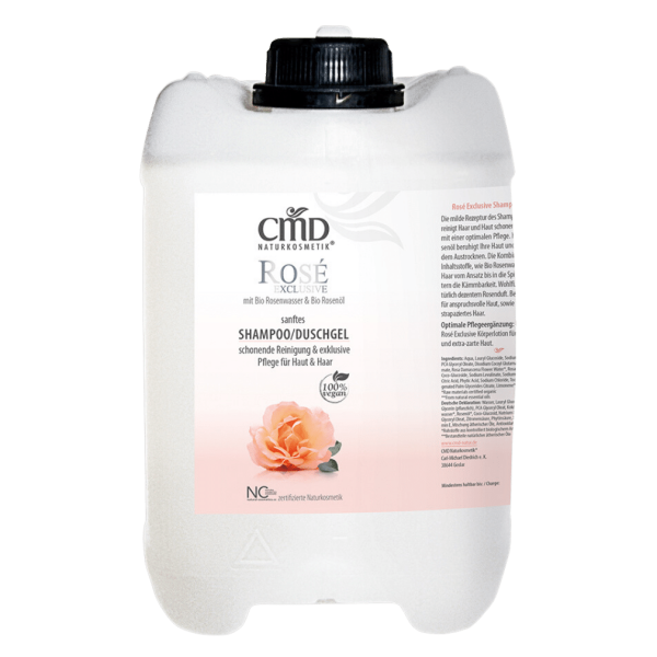 CMD Naturkosmetik Shampoo/Duschgel Rosé Exclusive 5 Liter Großgebinde