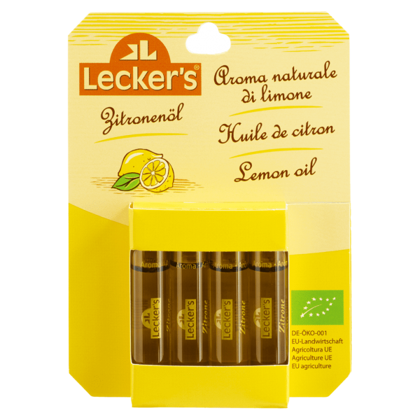 Lecker`s Økologisk citronolie 4x2ml