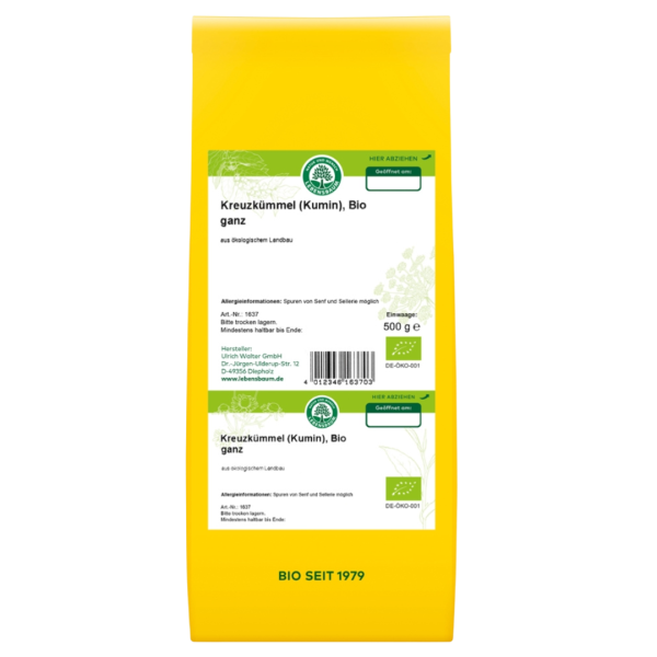 Lebensbaum Bio Kreuzkümmel (Cumin), ganz
