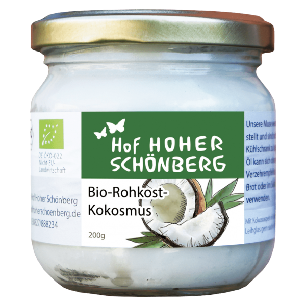 Hof Hoher Schönberg Økologisk rå kokosnøddepuré