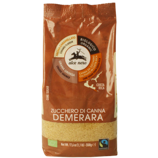 Alce Nero Økologisk rørsukker demerara, 500g
