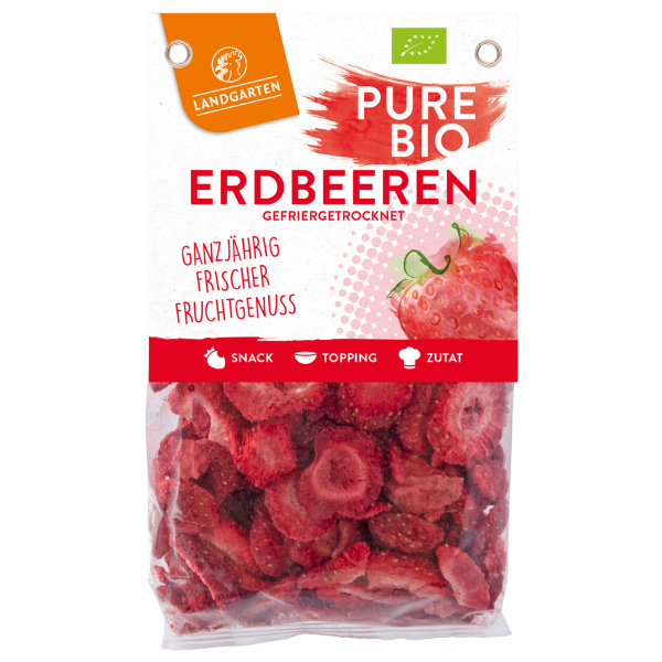 Landgarten Bio Erdbeeren gefriergetrocknet