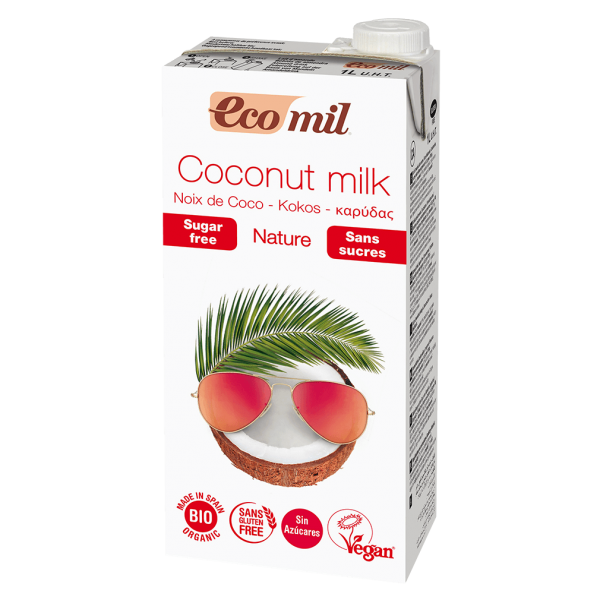 EcoMil Økologisk kokosmælk naturlig, sukkerfri
