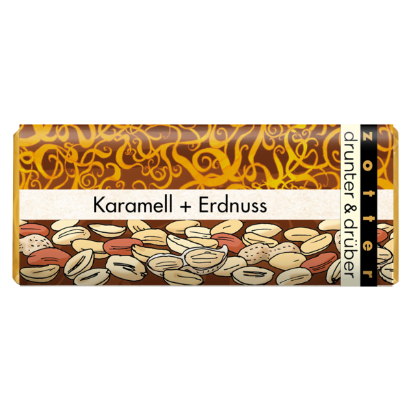 Zotter Bio drunter & drüber Karamell & Erdnuss