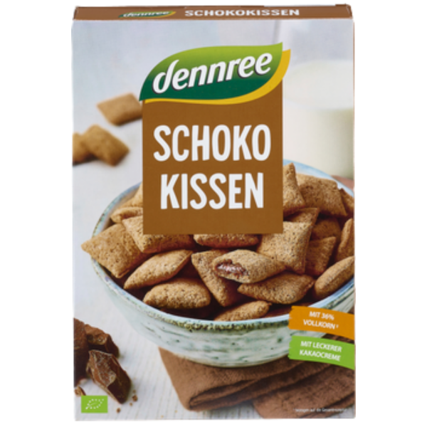dennree Økologiske chokoladepuder med kakaocremefyld, 375 g