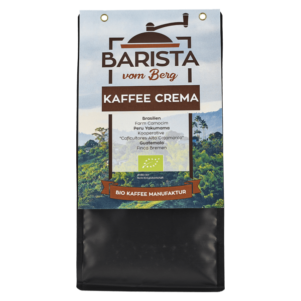 Barista vom Berg Økologisk Cafe Crema, hele bønner, 500g