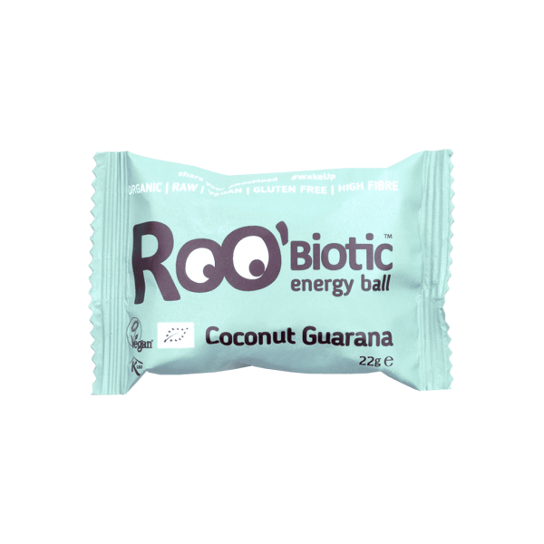 Roobar RooBiotic økologisk kokosnød guarana