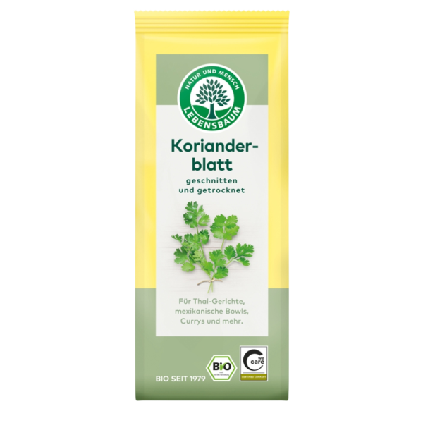 Lebensbaum Bio Korianderblatt, geschnitten und getrocknet