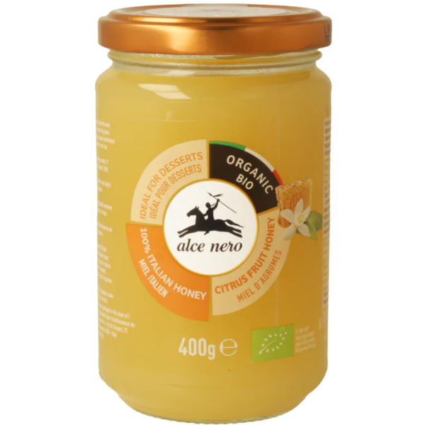 Alce Nero Økologisk citrusblomsthonning fra Italien, 400g