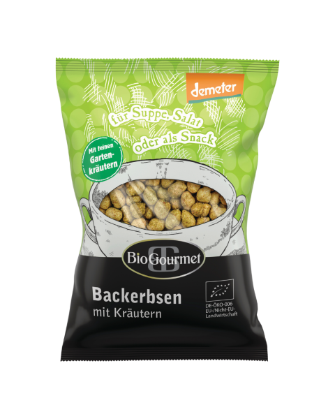BioGourmet Bio Backerbsen mit Kräutern demeter, 100g