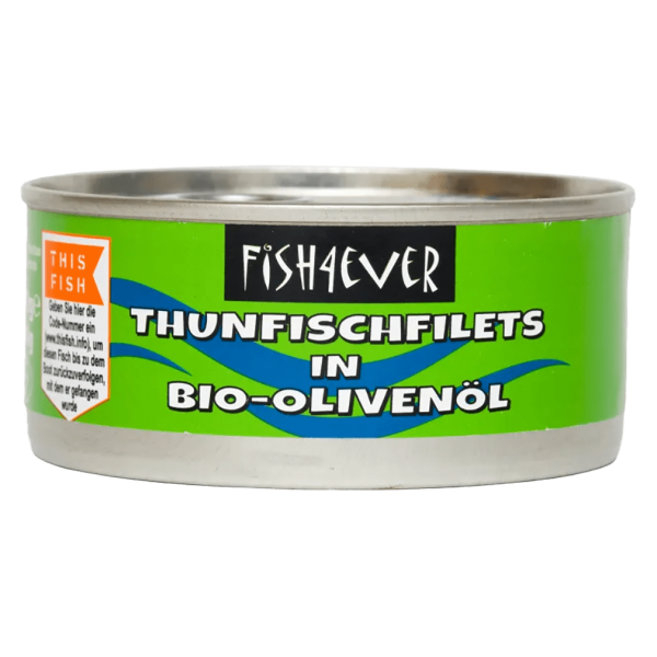 Fish4Ever Tunfilet i økologisk olivenolie