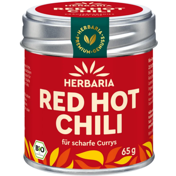 Herbaria Økologisk karryblanding Red Hot Chili, 80 g