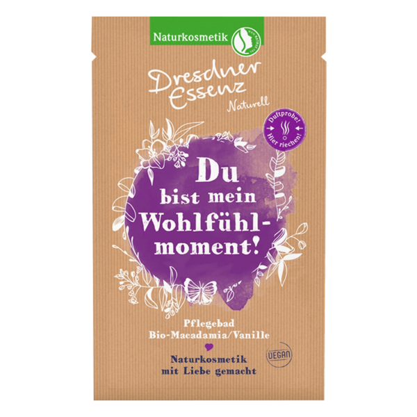 Dresdner Essenz Naturell Powder Bath Økologisk Macadamia/vanilje 60g