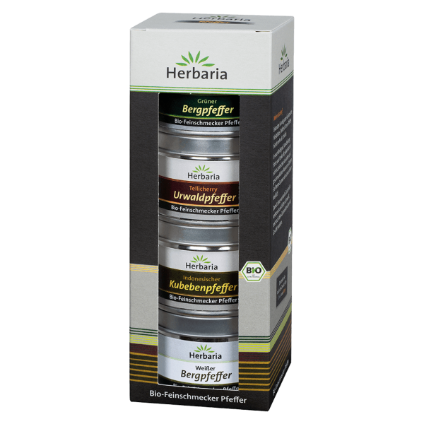 Herbaria Økologisk peberspecialiteter sæt, 4 dåser