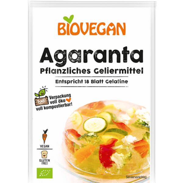 Biovegan Økologisk Agaranta, vegetabilsk geleringsmiddel