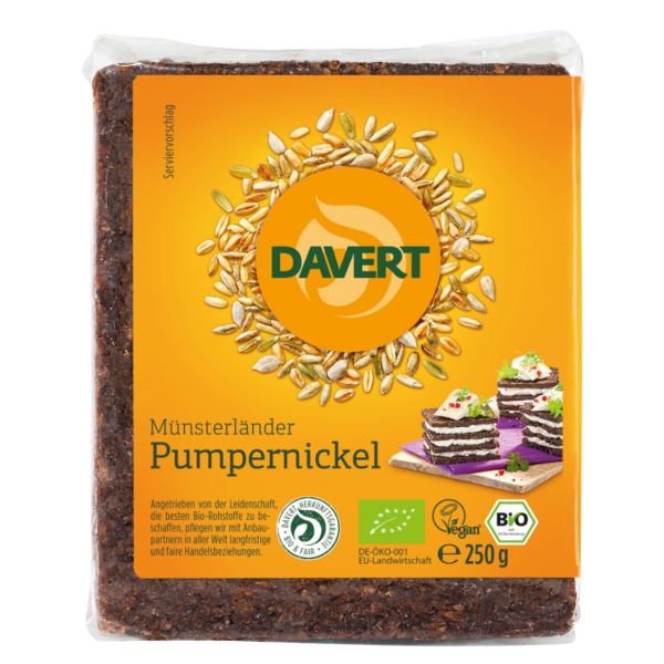 Davert Davert Pumpernikkel, økologisk