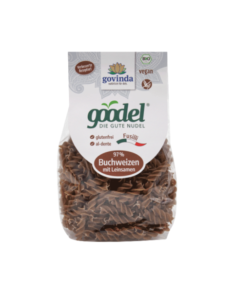 Govinda Bio Goodel Fusilli Buchweizen Leinsaat, 250g