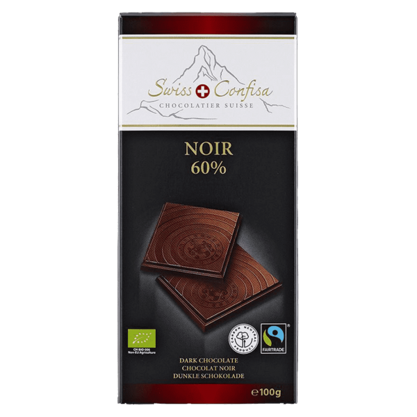 Swiss Confisa Økologisk Noir 60%