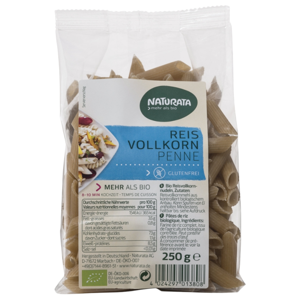Naturata Bio Vollkorn Reis-Penne