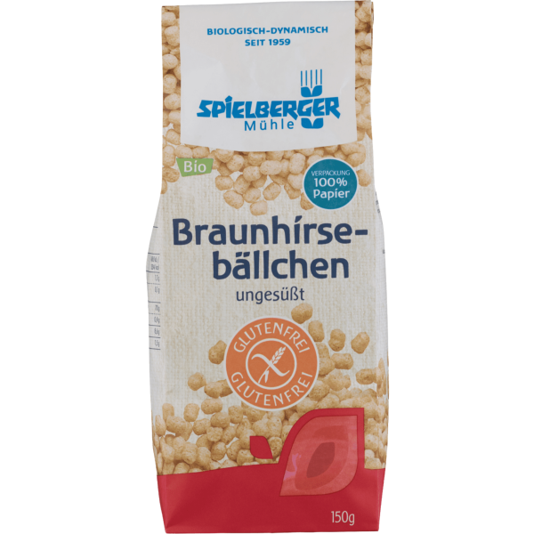 Spielberger Økologiske brunhirsekugler glutenfri, 150 g