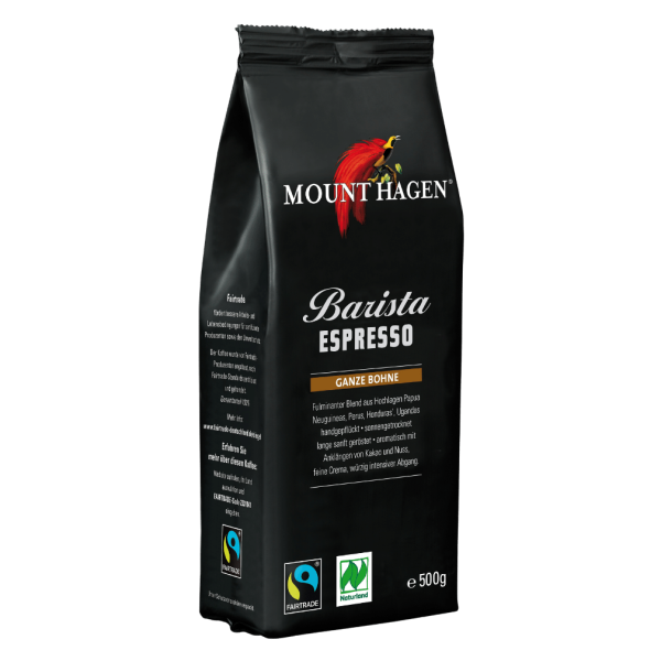 Mount Hagen Bio Espresso Barista, ganze Bohne