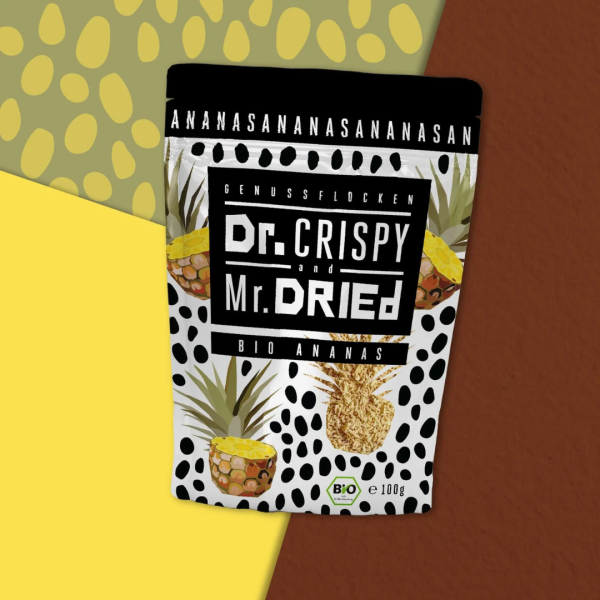 Dr. Crispy &amp; Mr. Dried Bio Genussflocken Ananas