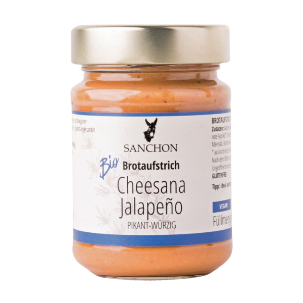 Sanchon Økologisk Cheesana Jalapeno smørepålæg