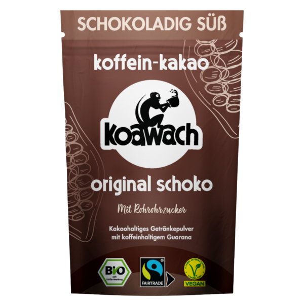 koawach Økologisk kakao med koffein Original Schoko, 100 g