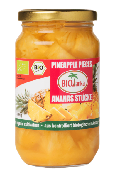 biolanka Bio Ananasstücke in eigenem Saft