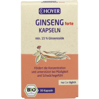 Hoyer Økologiske Ginseng kapsler 30 kapsler Hoyer Økologiske Ginseng kapsler 30 kapsler