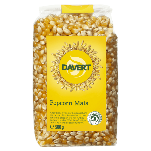 Davert Økologiske popcorn majs 500g