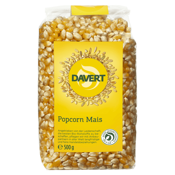 Davert Økologisk popcornmajs 500g