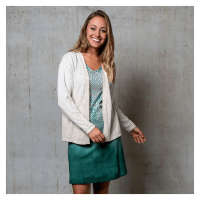 Spirit of Om Cardigan My Happiness naturlig hvid Spirit of Om Cardigan My Happiness naturlig hvid