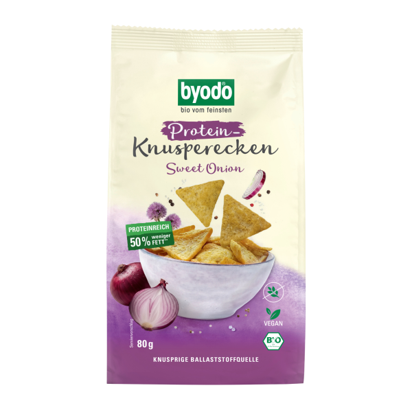 byodo Økologiske sprøde trekanter sweet onion