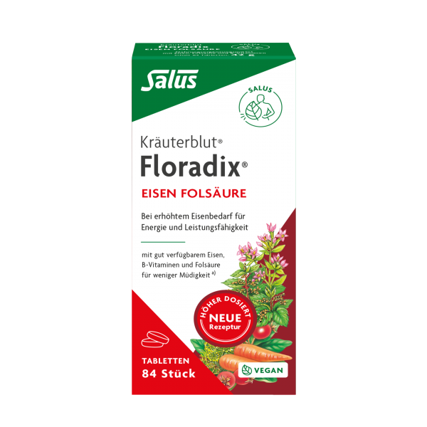 Salus Floradix jern-folsyre-tabletter