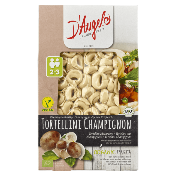 D&#039;Angelo Økologisk tortellini med svampe