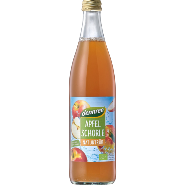 dennree Bio Apfelschorle naturtrüb