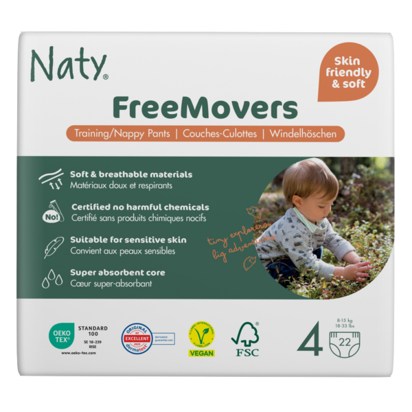 Naty  Eco blebukser (8-15 kg) størrelse 4