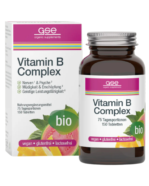 GSE Økologisk B-vitamin kompleks 60 tabletter