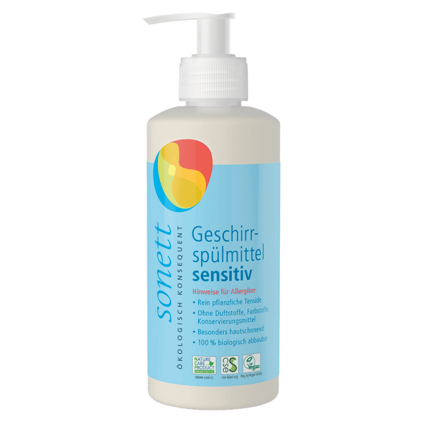 Sonett Opvaskemiddel sensitiv, duftfrit, 1 l