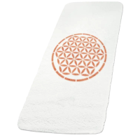 Spirit of Om Yogamatte Lebensblume gefüllt - naturweiß/orange Spirit of Om Yogamatte Lebensblume gefüllt - naturweiß/orange