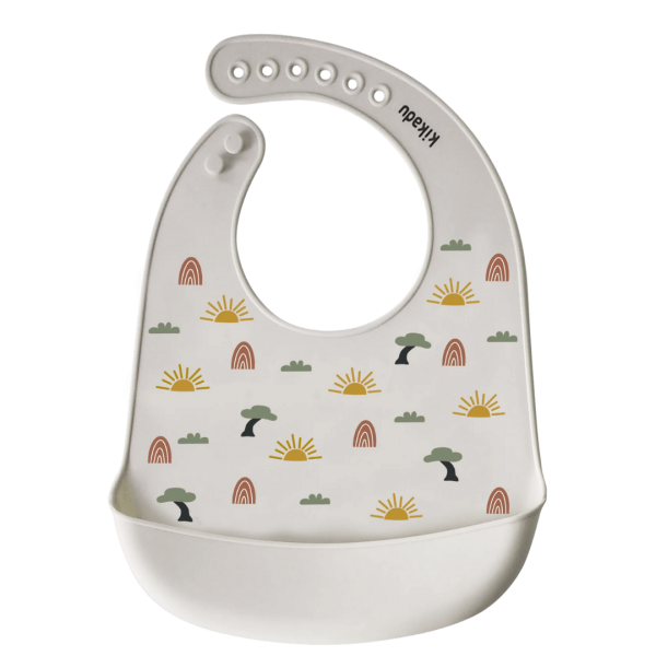 kikadu Silikon Lätzchen Giraffe Natur