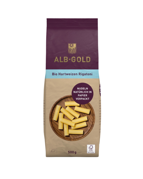 Alb-Gold Bio Hartweizen Rigatoni