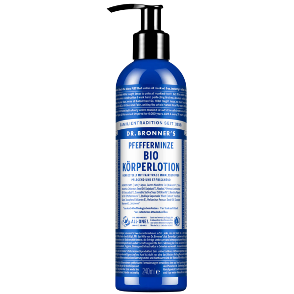Dr. Bronners  Oekologisk bodylotion pebermynte, 240 ml