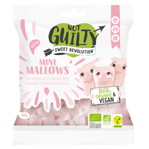 Not Guilty Økologiske MINI MALLOWS Jordbær