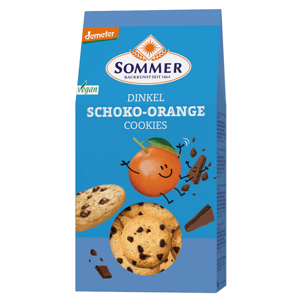 Sommer Økologiske spelt chokolade appelsin cookies